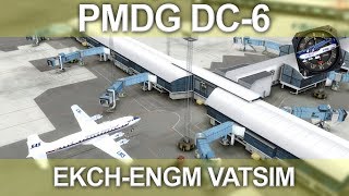 PMDG DC6 Copenhagen to Gardermoen VATSIM Livestream [upl. by Aynas]