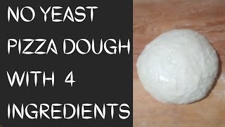 No yeast pizza dough no raising time needed ready in a few minutes [upl. by Oivlis809]