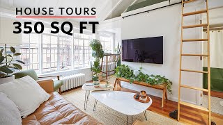 House Tours A 3350 Lofted Studio in NYCs Greenwich Village [upl. by Kiri228]