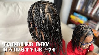 TODDLER BOY HAIRSTYLE 74  TUTORIAL HAIRSTYLES FOR BLACK BOYS  PROTECTIVE HAIRSTYLE  NATURAL HAIR [upl. by Letnahs]