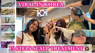 Korea Most “VIRAL” 15 Steps of Hair Scalp Treatment in Seoul🇰🇷 2024  Eco Jardin  Tibetan Vlogger [upl. by Bambie]