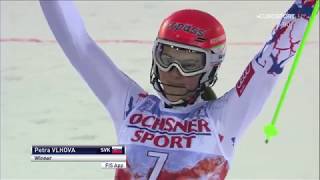 Vlhova denies Shiffrin slalom victory at Levi 2017 [upl. by Fleurette]