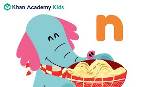 The Letter N  Letters and Letter Sounds  Learn Phonics with Khan Academy Kids [upl. by Otsirc]