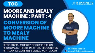 TOC  Session 23  Conversion of Moore Machine to Mealy Machine  Automata Theory  Prasad Sir [upl. by Eiznik202]