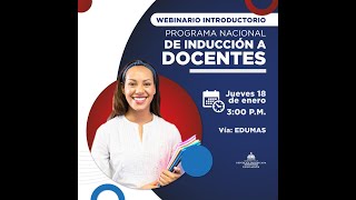 PROGRAMA NACIONAL DE INDUCCIÓN A DOCENTES 20232024 Webinario informativo [upl. by Erbes]