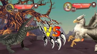 wildcraft Hippogriffin level 202 vs megalania level 195 who is strongest boss 😱😱 mystic vs Australia [upl. by Lartnom]