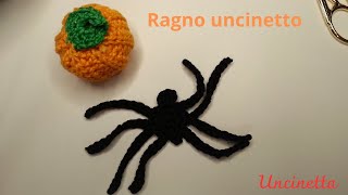 Tutorial Ragno uncinetto crochet spider easy for halloween araña en crochet fácil y rápido [upl. by Aw616]