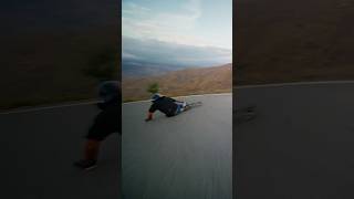 CRASHING down the CLIFF 😱 downhillskateboarding shorts crash extreme downhill [upl. by Zaneta]