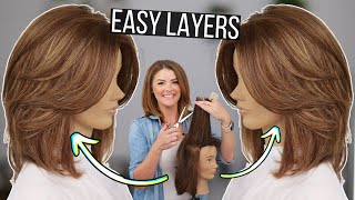 Youre LAYERING Wrong The PERFECT Cut for EASE and Keeping THICKNESS [upl. by Lleumas]