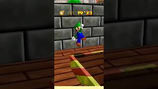 Super Mario 64 HD The Princesss secret slide 100 all 2 stars [upl. by Ahseile668]