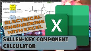 SallenKey Component Calculator Spreadsheet [upl. by Oderfliw]