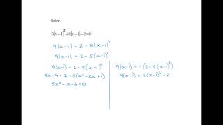 Solving modulus equations with only part of equation modulus quadratic [upl. by Larkin]