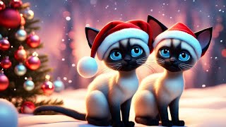 Vibe With These Christmas Kitties Cute Cats 🎄🐈🐈‍⬛🎁 [upl. by Jacobson654]