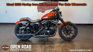 Used 2020 Harley Iron 883 Sportster For Sale Wisconsin [upl. by Eentroc]