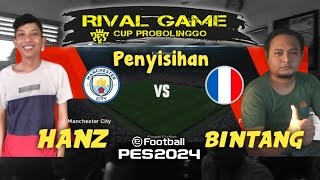 HANZ VS BINTANG  TURNAMEN PES 24 PS3 RG PROBOLINGGO [upl. by Russon]