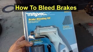 How to use a vacuum pump to bleed your brake system  VOTD [upl. by Edea]