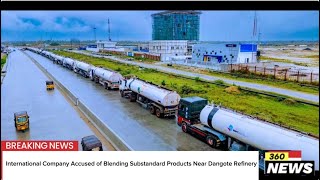 International Company Accused of Blending Substandard Product Near Dangote Refinery dangoterefinery [upl. by Eniluqaj]