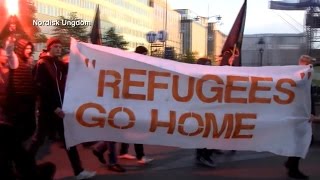 AntiImmigrant Protests Grow as Refugees Flood Europe  ABC News [upl. by Esinev]