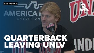 UNLV quarterback Matthew Sluka abruptly ends season [upl. by Ludwig]