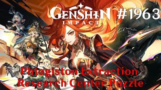 Genshin Impact Walkthrough Part 1963  Phlogiston Extraction Research Center Puzzle No Commentary [upl. by Warchaw]