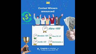 CashInStyle Earnings Contest Winners Total rewards 200 Get Paid to complete Offers and Surveys [upl. by Garnet]