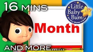 Months Of The Year Song  Plus More Nursery Rhymes  Original Song by LittleBabyBum [upl. by Keiko]