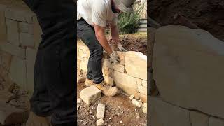 I love building Stone Walls canberra construction stonewalling [upl. by Lleumas]