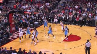 Wesley Matthews highlights  12292011 vs Nuggets [upl. by Rudd]