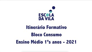 Bloco Consumo  Itinerário Formativo Ensino Médio  Escola da Vila 2021 [upl. by Ellinej]