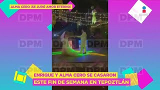 EXCLUSIVA VIDEO de la BODA de Alma Cero en su primer baile como esposos  De Primera Mano [upl. by Eanerb]