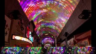 Green Day Light Show at Fremont Street Experience [upl. by Nickolas]