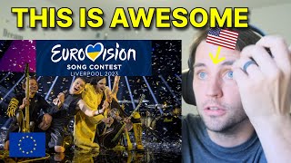 American reacts to Eurovision Explained for Americans [upl. by Alcus]