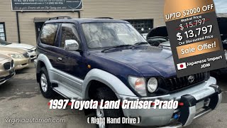 For Sale 1997 Toyota Land Cruiser Prado RX 🇯🇵 Turbo 4WD Clean JDM Import 169k Miles 13797 [upl. by Anaizit]