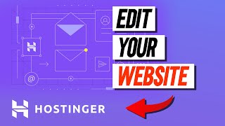 How To Edit Website In Hostinger [upl. by Karyn]