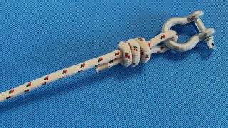 How to tie a Scaffold Knot  StepbyStep Tutorial [upl. by Nahgeam]