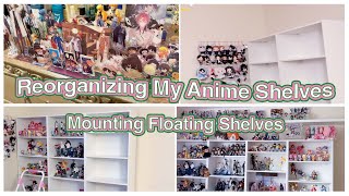 Reorganize My Anime Collection With Me Mounting Floating Shelves In My New Room [upl. by Giordano]