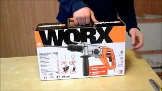 Déballage  Marteau perforateur Worx quotWX330quot 710 W [upl. by Xonk]