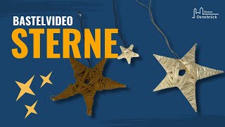 Einfache DekoSterne basteln  DIY Sterne Advent und Weihnachten [upl. by Gnes86]