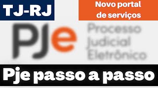 Novo portal de serviços TJRJ  PJe  vídeo 9  distribuição eletrônica de ação  1ª instância [upl. by Tandy359]