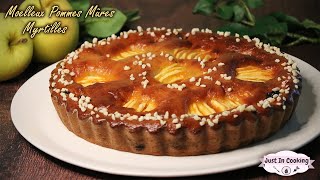 Recette de Gâteau Moelleux aux Pommes Mûres et Myrtilles [upl. by Siwel935]