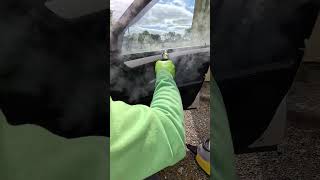 Steam cleaning and sanitizing car interior steam cleaning Mobile Car Valeting Kinsale [upl. by Okubo]