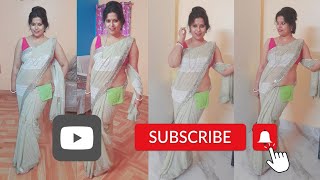 New Year Dhamaka Hanky Tuck Saree Shoot Video  Notun Bochorer Hanky Tuck Saree Video [upl. by Aserret]