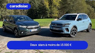 Citroën C3 vs Dacia Sandero  le match des citadines POPULAIRES [upl. by Ayam]