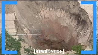 Massive sinkhole opens up in Florida womans backyard  Morning in America [upl. by Lonergan]