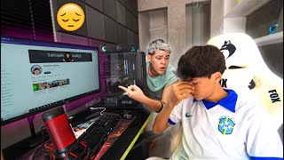 Meu irmãozinho DESISTIU do seu CANAL DE GAMES não sei oque fazer 😢 [upl. by Charmaine]