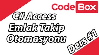 C Access Emlak Takip Otomasyonu 1  Code Box [upl. by Nivram]