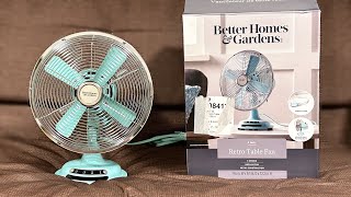 Better Homes amp Gardens 8” Retro Oscillating Fan  Unboxing amp Test [upl. by Uriah]