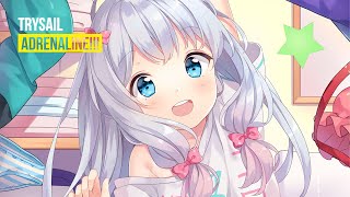 Nightcore  『adrenaline』by TrySail Lyrics [upl. by Agripina]