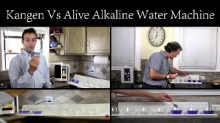 Alive Water Ionizer vs Kangen Water Machine pH Test 1 [upl. by Nilyad796]