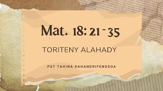 Toriteny Alahady Mat 18 21  35 [upl. by Wiburg]